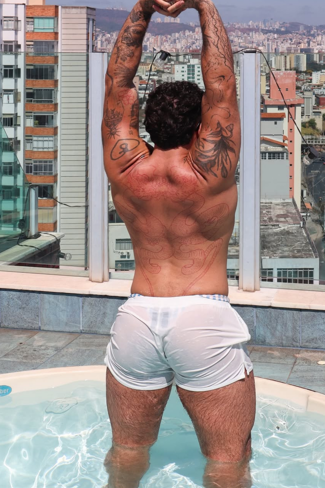 2.5" Side Split Booty Shorts - White