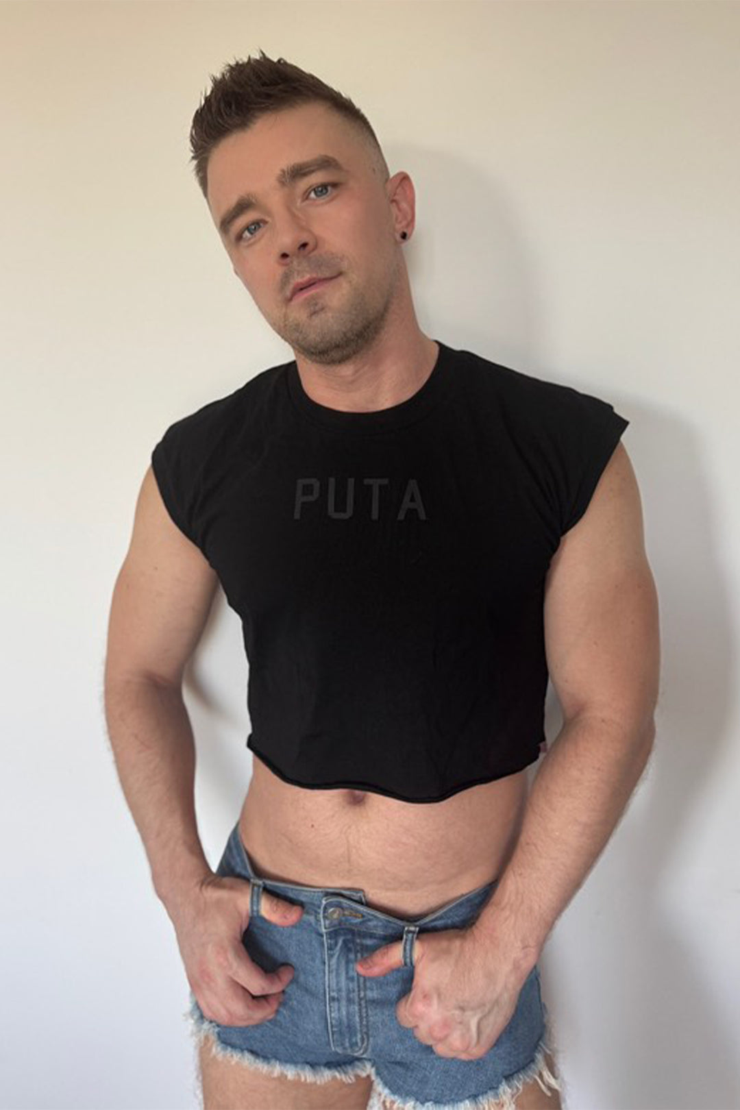 Escapism Muscle-Fit Crop Tank - Puta