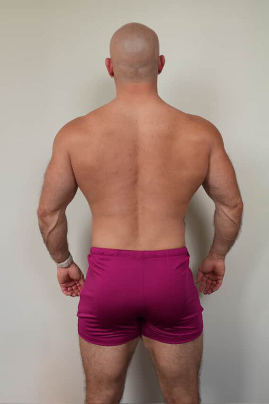 Karma 2" Short Shorts with Zipper Pockets - Magenta