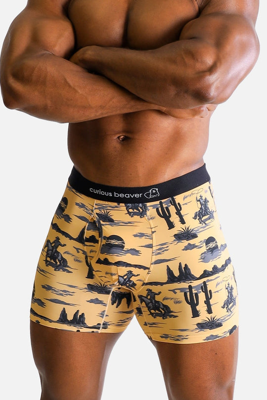 Men's Boxer Briefs - Wild West