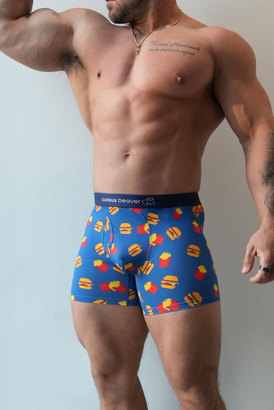 Men's Boxer Briefs - Burgers