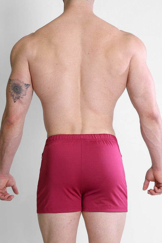 Karma 2" Short Shorts with Zipper Pockets - Magenta