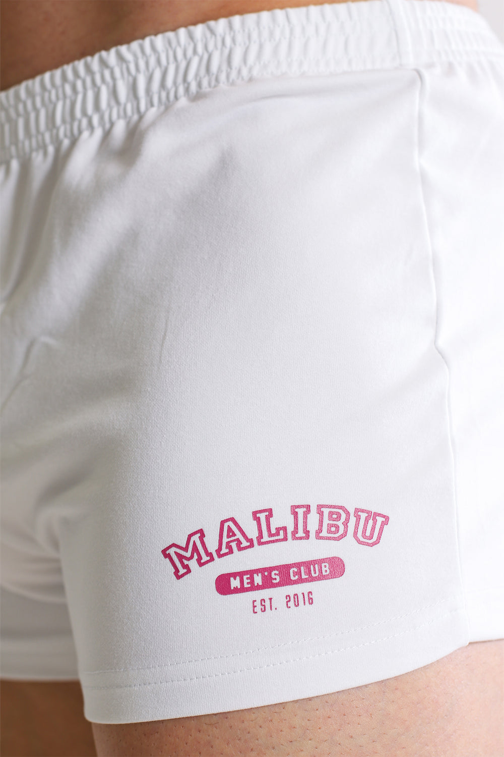 Varsity 2" Short Shorts with Zipper Pocket  - White