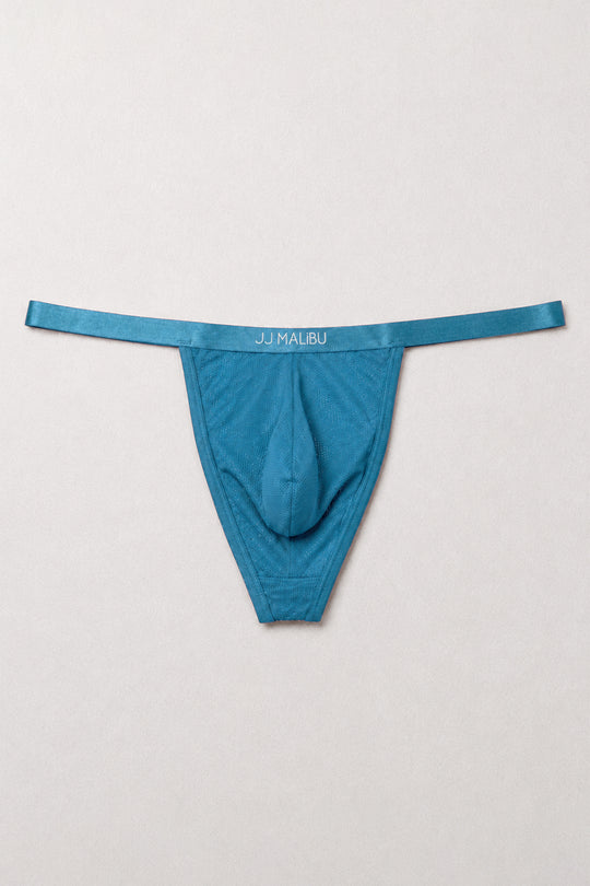 Now-or-Never Mesh Thong - Bold Blue