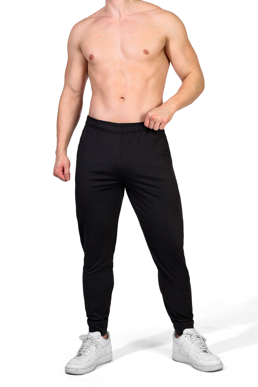 Peek-A-Boo Joggers - Black