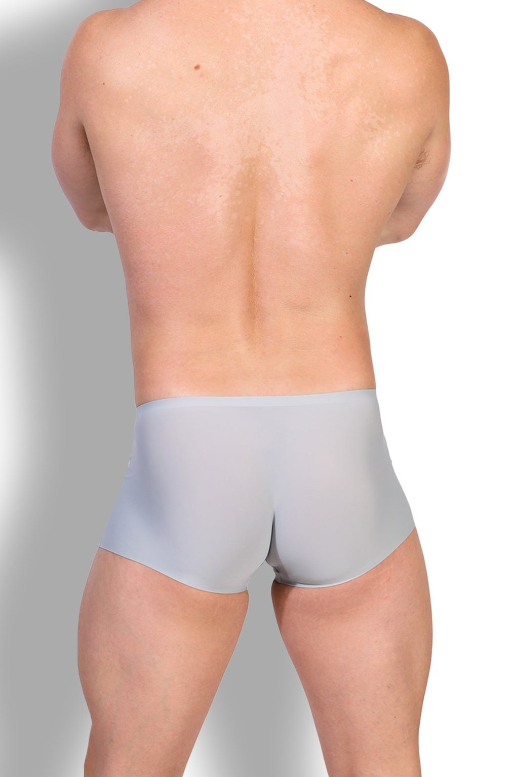Come-Over Silky Seamless Boxer Briefs - Fog Grey