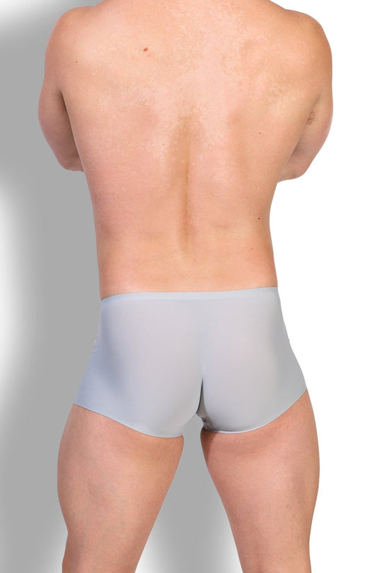 Come-Over Silky Seamless Boxer Briefs - Fog Grey