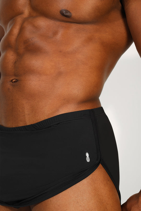 Cool-Dri 2-in-1 Shorts with Thong Lining - Midnight Black