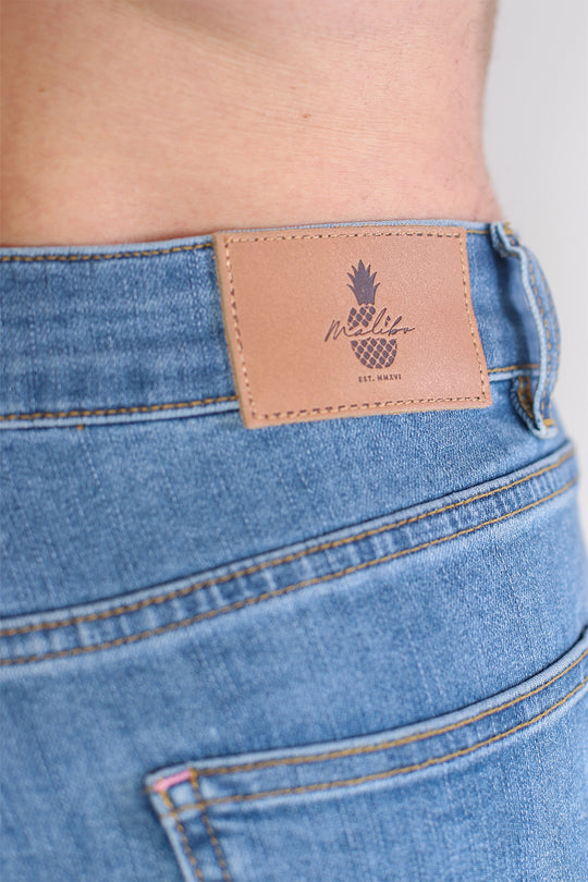 Cheeky Summer 2.5" Denim Brief Shorts - True Blue