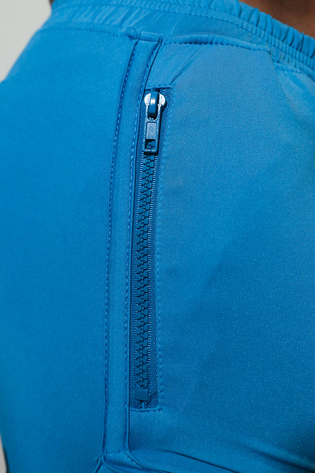 2" Side Split Booty Shorts - Soft Blue