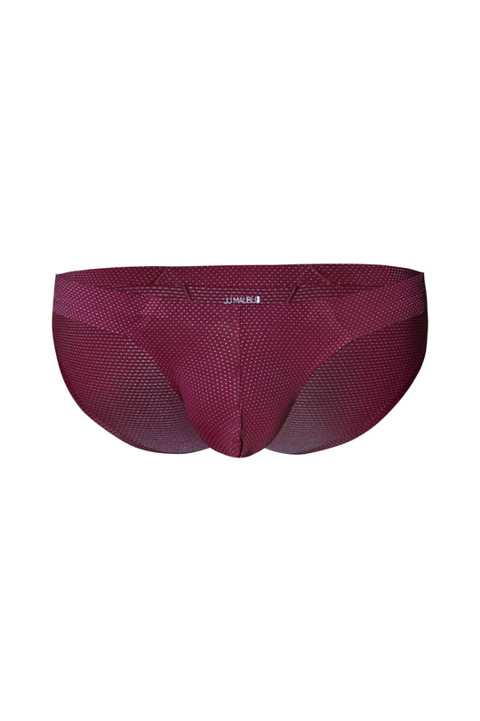 Shimmer Knit Seamless Briefs - Maroon