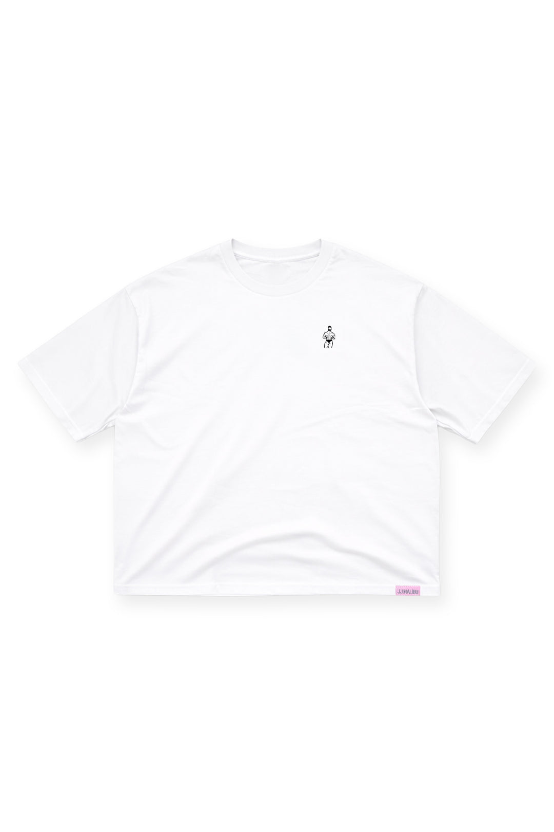 Oversized Relaxed Crop Top - Ivory