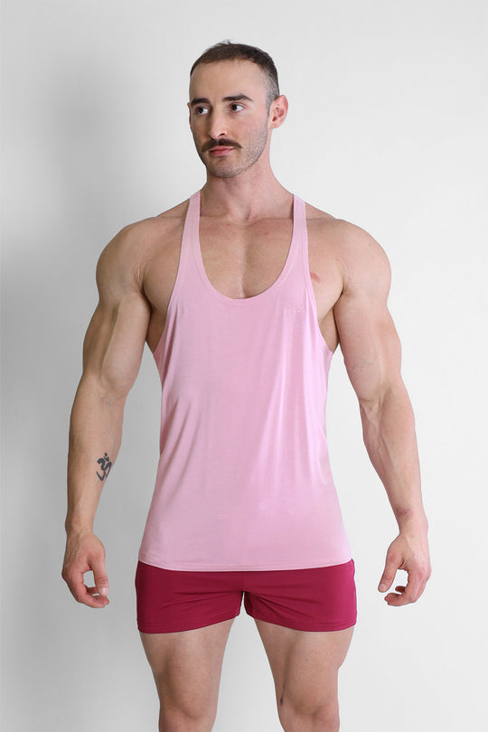 Gym Bae Classic Workout Stringer - Pink