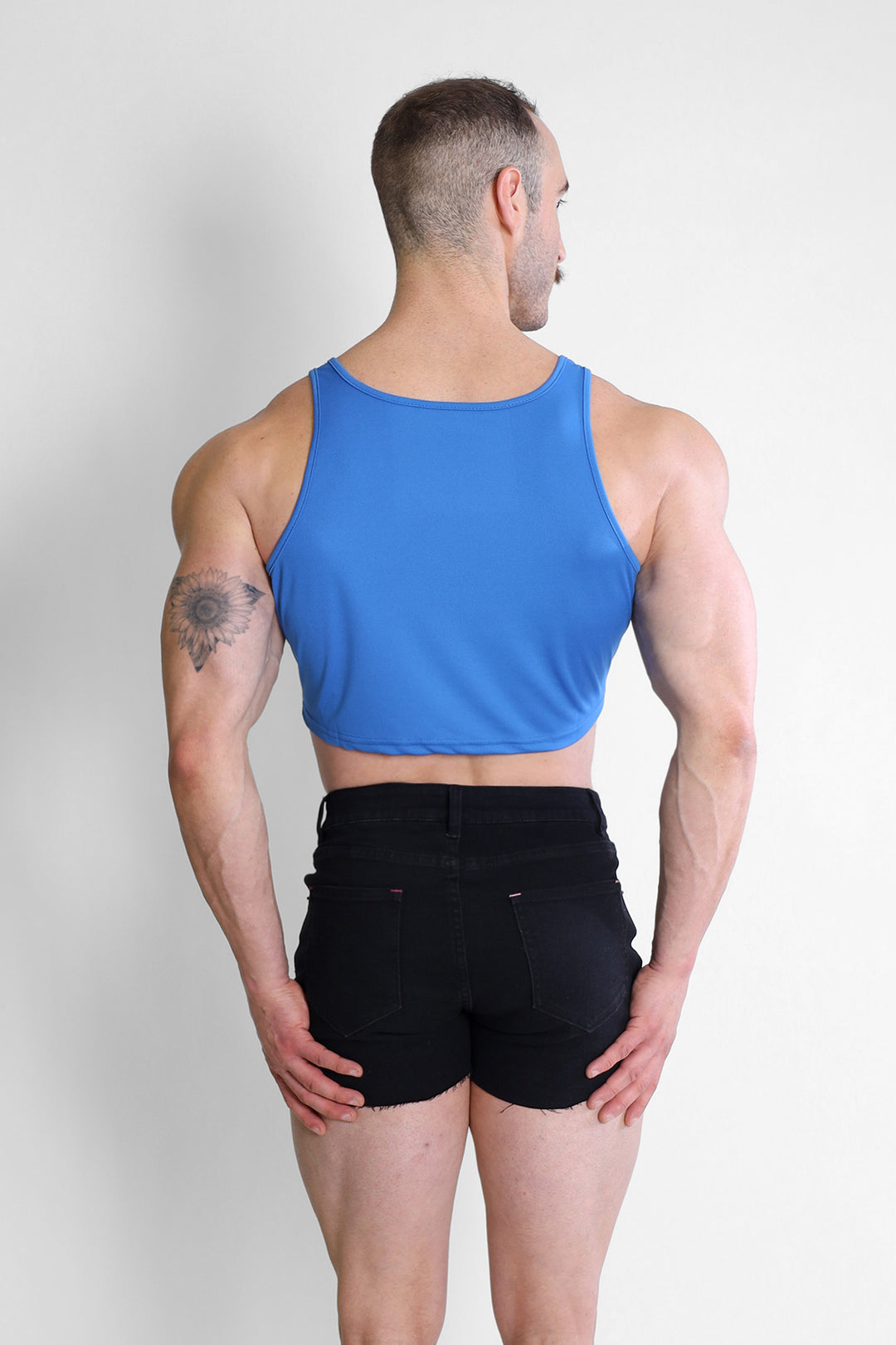 JJ Dry-Cool Crop Tank Top - Royal Blue