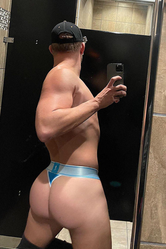 LoveGame Thong w/ Waistband - Electric Blue - JJ Malibu 