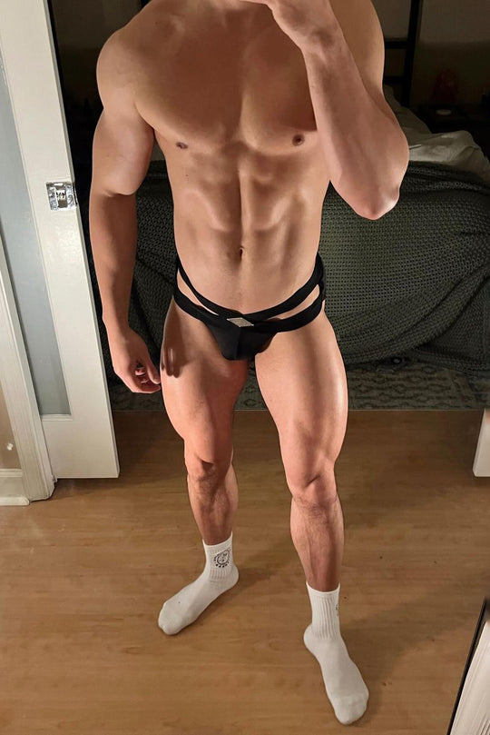 Hustler Cross Briefs - Obsidian Black